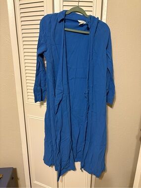 H&M Royal Blue Long Lightweight Duster Cardigan